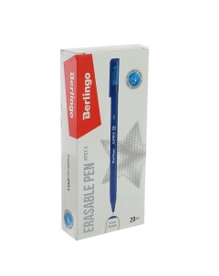 Ручка со стирающими чернилами гелевая Apex E 0 5 мм трехгранная чернила синие Berlingo