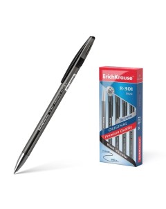 Ручка гелевая R 301 Original Gel узел 0 5 мм чернила чёрные длина линии письма 600 метр Erich krause