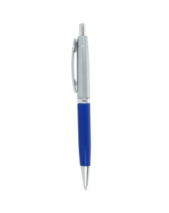 Ручка шариковая автоматическая Лого Прано 0 5 мм стержень синий корпус синий серебр Calligrata