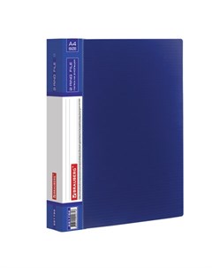 Папка на 2 кольцах Contract 35 мм синяя до 270 листов 0 9 мм 221792 10 шт Brauberg