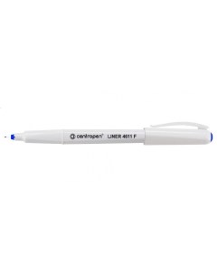 Ручка капиллярная Liner 03мм трехгранный захват корпус белый синяя 10шт 4611 1С Centropen