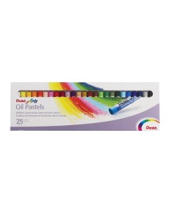 Пастель масляная художественная Oil Pastels 25 цветов PHN4 25 2 шт Pentel