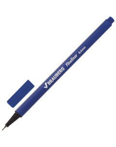 Ручка капиллярная линер Aero синяя 142253 24 шт Brauberg