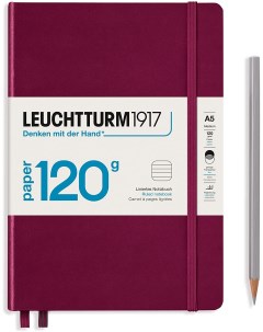 Блокнот Leuchtturm 120g Edition А5 в линейку 102 листа винный твердая обложка Leuchtturm1917
