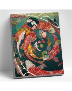 Картина по номерам 40 x 50 см Японская гравюра 21 цвет Molly