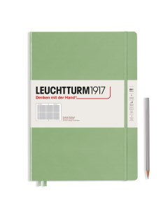 Блокнот Leuchtturm Master Slim A4 в клетку 61 лист пастельный зеленый твердая обложка Leuchtturm1917