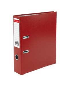 Папка регистратор покрытие 75 мм с уголком красная 226598 4 шт Brauberg