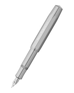 Перьевая ручка AL Sport RAW EF 0 5 мм серебристая Kaweco