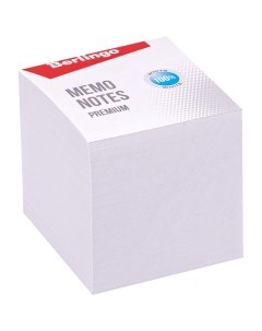 Блок кубик для записей Premium 90x90x90мм белый 100 белизна ZP8600 12шт Berlingo
