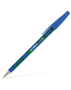 Ручка шариковая AA 110 05мм синий цвет чернил прорезиненный корпус 50шт АА110D BL Beifa