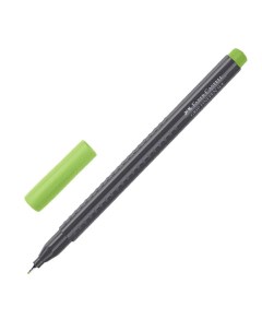 Ручка капиллярная Grip Finepen 04мм трехгранная светло зеленая 10шт 151666 Faber-castell