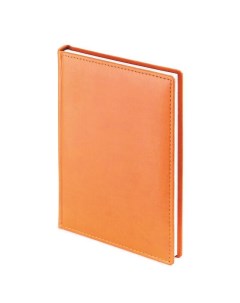 Ежедневник Velvet датированный на 2024 год А5 168 л обложка кожзам оранжевый Attache