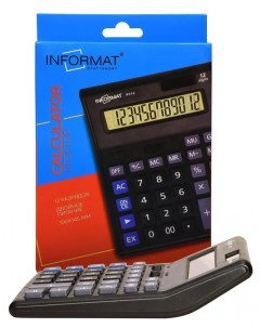 Калькулятор INFORMAT IFCT 2 настольный черный Informat