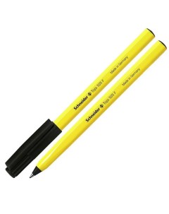Ручка шариковая Tops 505 F 03мм черный цвет чернил корпус желтый 50шт 150501 Schneider