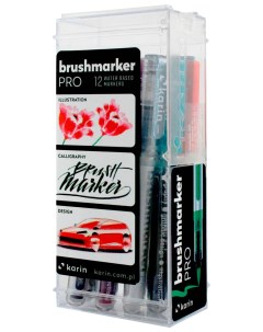 Набор маркер кистей Brushmarker Pro Базовые цвета 27C1 11 цветов маркер блендер Karin