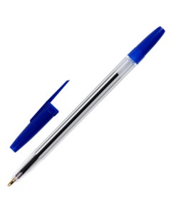 Ручка шариковая Оптима синяя 1 0мм прозрачный корпус Р001 25шт Стамм