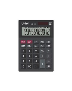 Калькулятор UD 151K CU23U черный Uniel