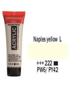 Акриловая краска Amsterdam 222 желтый неаполитанский светлый 20 мл Royal talens