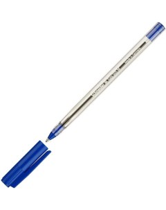 Ручка шариковая Tops 505 М 05мм синий цвет чернил корпус прозрачный 50шт S506 3 Schneider