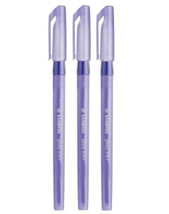 Ручка шариковая 0 38мм Galaxy 818 55 3В фиолетовая 3шт Stabilo