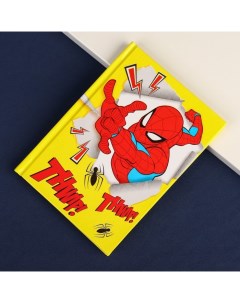 Блокнот А6 40 листов в твёрдой обложке Человек паук Marvel