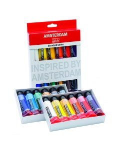 Акриловые краски Amsterdam Стандарт 12 цветов Royal talens