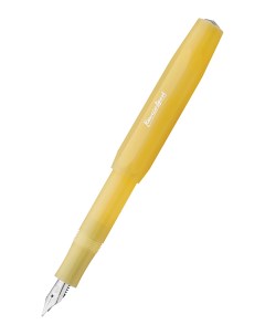 Перьевая ручка Classic Frosted Sport EF 05 мм чернила синие корпус банановый Kaweco
