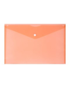 Папка конверт на кнопке А4 180 мкм оранжевая 10 шт Calligrata
