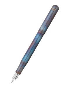 Перьевая ручка Liliput Fireblue M 0 9мм цвет корпуса перекаленный металл Kaweco