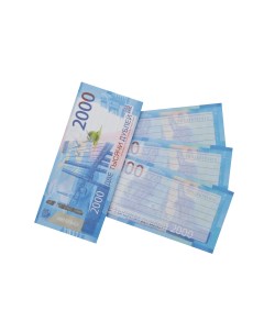 Блокнот для записей в линейку NH0000020 пачка денег 2000 рублей Филькина грамота