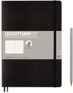 Блокнот Leuchtturm Composition В5 в точку 61 лист черный мягкая обложка Leuchtturm1917