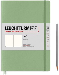 Блокнот Leuchtturm A5 нелинованный 125 листов пастельный зеленый твердая обложка Leuchtturm1917