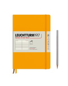 Блокнот Leuchtturm Rising Colours А5 в линейку 125 листов теплый желтый твердая обложка Leuchtturm1917
