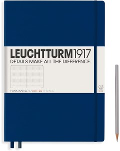 Блокнот Leuchtturm Master A4 в точку 117 листов темно синий твердая обложка Leuchtturm1917
