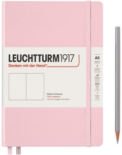 Блокнот Leuchtturm A5 нелинованный 125 листов розовый твердая обложка Leuchtturm1917