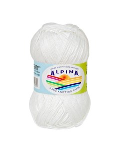 Пряжа Sati 001 белый Alpina