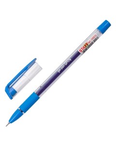 Ручка гелевая с грипом College GP 179 синяя корпус прозрачный 143015 36 шт Staff