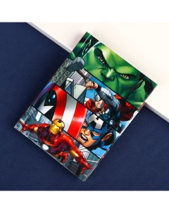 Блокнот А7 64 листа в твёрдой обложке Мстители Marvel