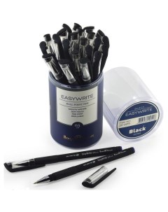 Ручка шариковая EasyWrite Black 0 5мм синий цвет чернил 24шт Bruno visconti