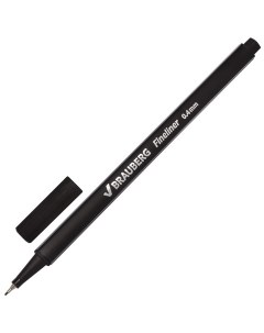 Ручка капиллярная линер Aero черная 142252 24 шт Brauberg