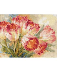 Набор для вышивания Тюльпаны 40х30 см арт 2 29 Alisa