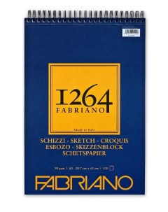 Альбом для графики 1264 SKETCH 90г м кв 29 7х42 120 листов Fabriano