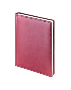 Ежедневник Velvet датированный на 2024 год А5 168 л обложка кожзам бордовый Attache