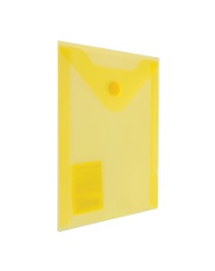 Папка конверт с кнопкой МАЛОГО ФОРМАТА 105х148 мм А6 желтая 0 18 мм 2273 Brauberg