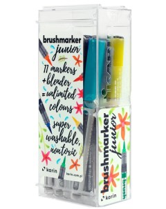 Маркер кисть для скетчинга Brushmarker Pro Junior 11 цветов маркер блендер Karin