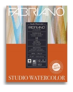 Альбом для акварели Watercolour Studio 20 3x25 4 см 12 листов 300 г м2 мелкое зерно Fabriano