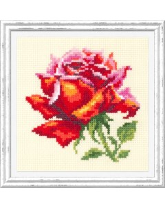 Набор для вышивания крестом Красная роза 150 003 11х11 см Чудесная игла