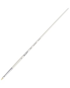 Кисть Серия 1B32W из белой синтетики 4 овальная длинная ручка Roubloff