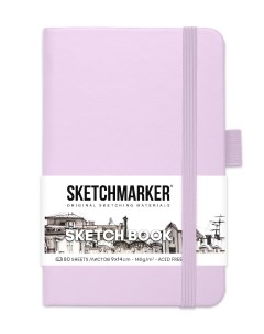 Скетчбук 2314701SM 140г м2 9х14см цв пастельно фиолетовый Sketchmarker
