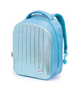 Рюкзак блестящий с EVA панелью голубой металлик Seventeen